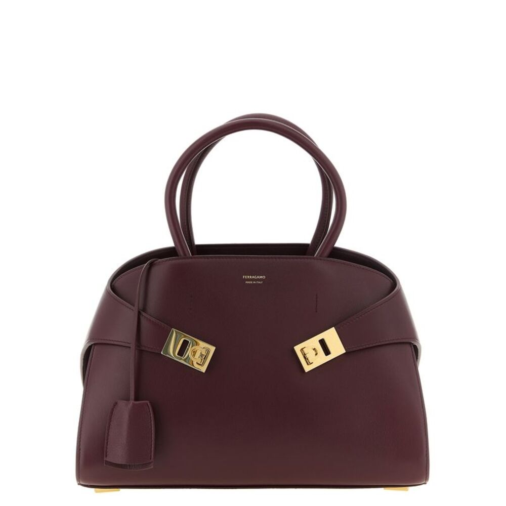 Ferragamo Bordeaux Calfskin Women's Handbag